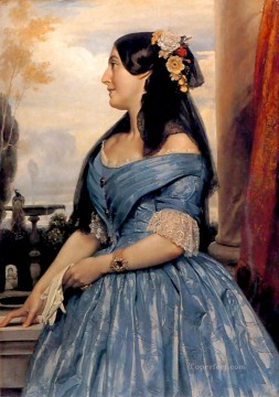  Leighton Canvas - Portrait of a Lady Academicism Frederic Leighton